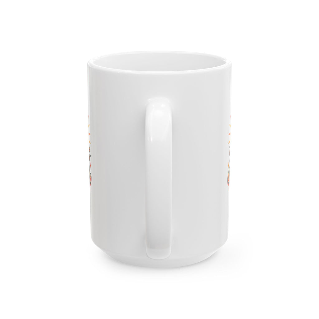 Coffee Mug - Retro 'Coffee 4 Life' Ceramic Mug, 11oz & 15oz