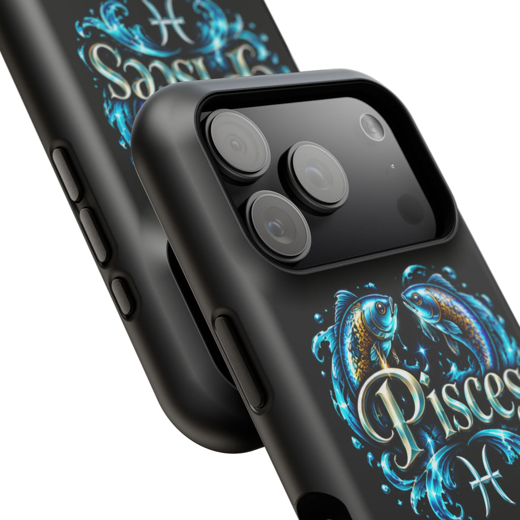 Pisces Magnetic Impact-Resistant Phone Case — Zodiac Fish Astrology Design