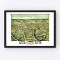 Vintage Map of Paris, Kentucky 1870
