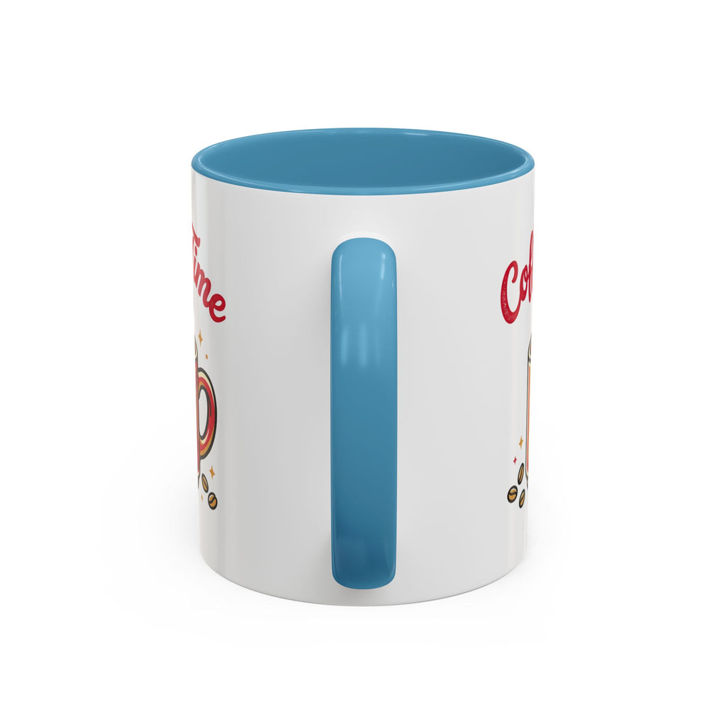 Coffee Mug - "Coffee Time" Red Accent Ceramic Mug (11/15oz)