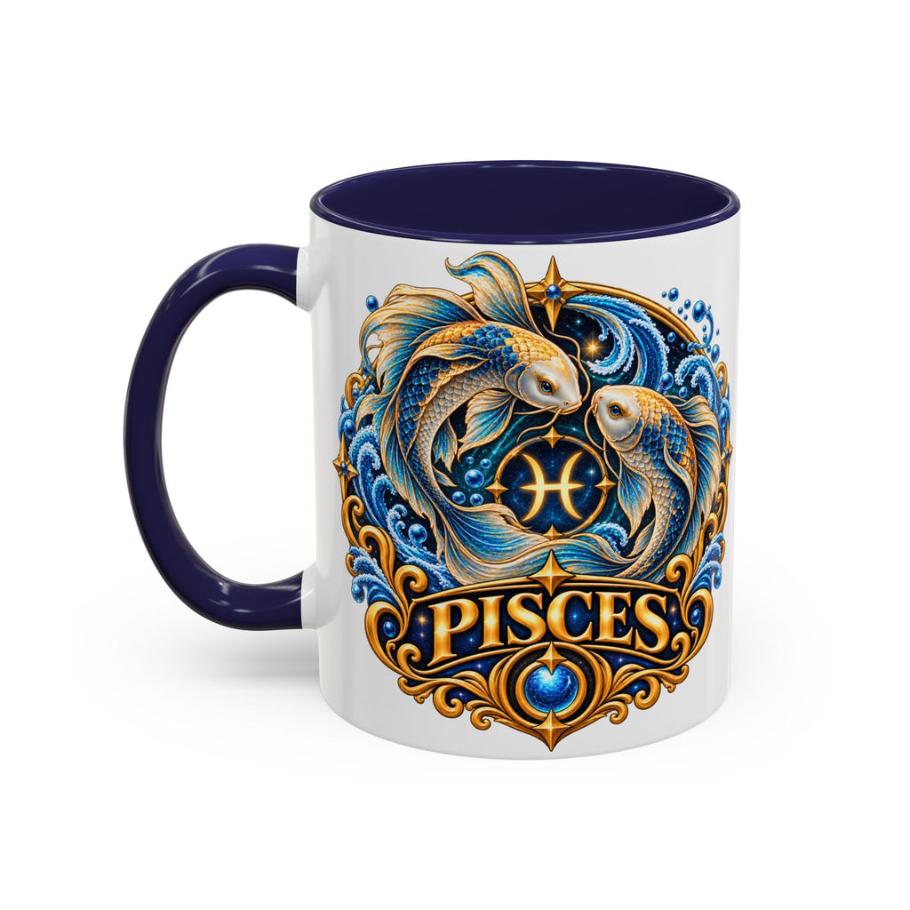 Pisces Zodiac Coffee Mug — Decorative Accent Astrology Mug (11/15oz)