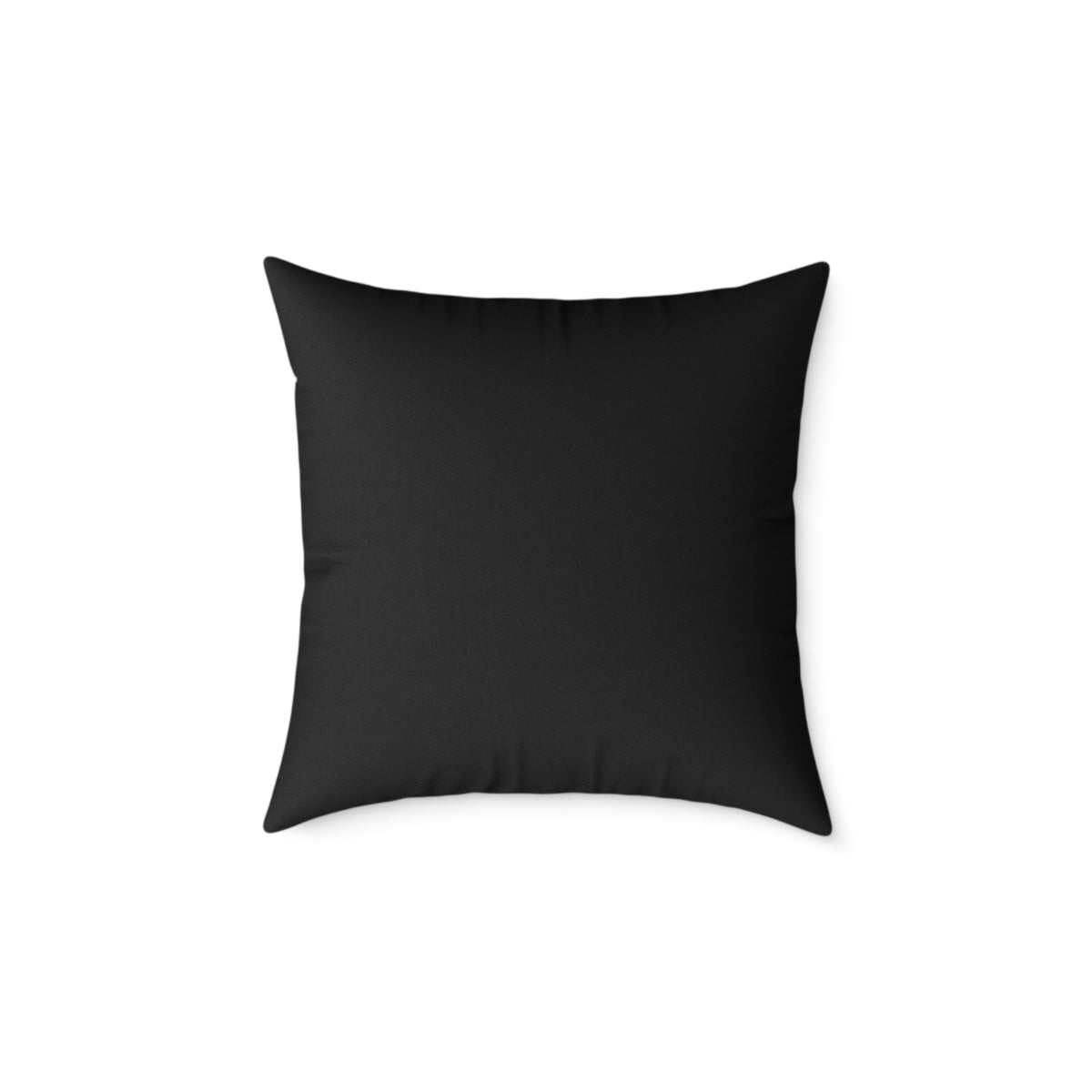 Black Square Throw Pillow - Minimal Modern Accent Cushion for Living Room & Bedroom