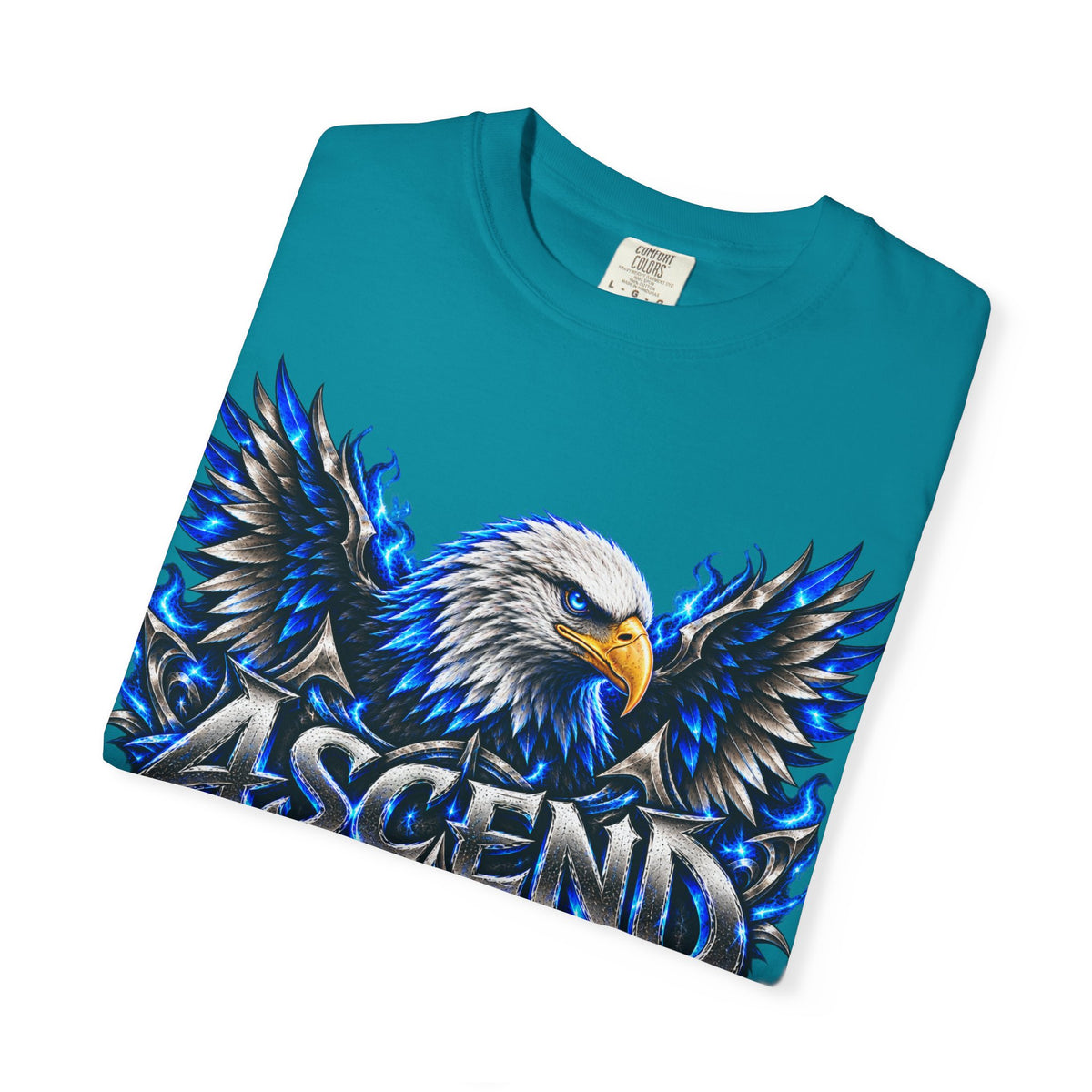 Ascend Eagle T-Shirt — Bold Blue Eagle Graphic Tee