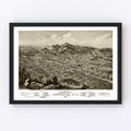 Vintage Map of Anniston, Alabama 1888