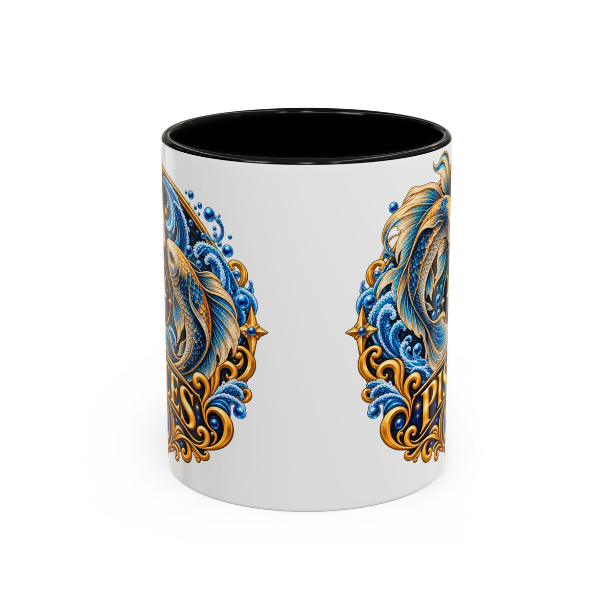 Pisces Zodiac Coffee Mug — Decorative Accent Astrology Mug (11/15oz)