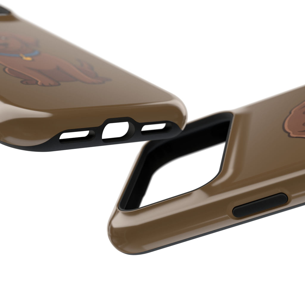 Chocolate Labrador Phone Case — Cute Dog Impact‑Resistant iPhone Cover