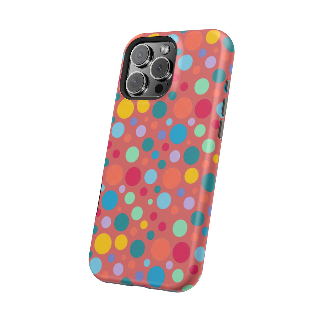 Colorful Polka Dot Magnetic Phone Case — Impact-Resistant, Vibrant Retro Dots