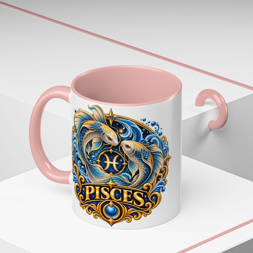 Pisces Zodiac Coffee Mug — Decorative Accent Astrology Mug (11/15oz)