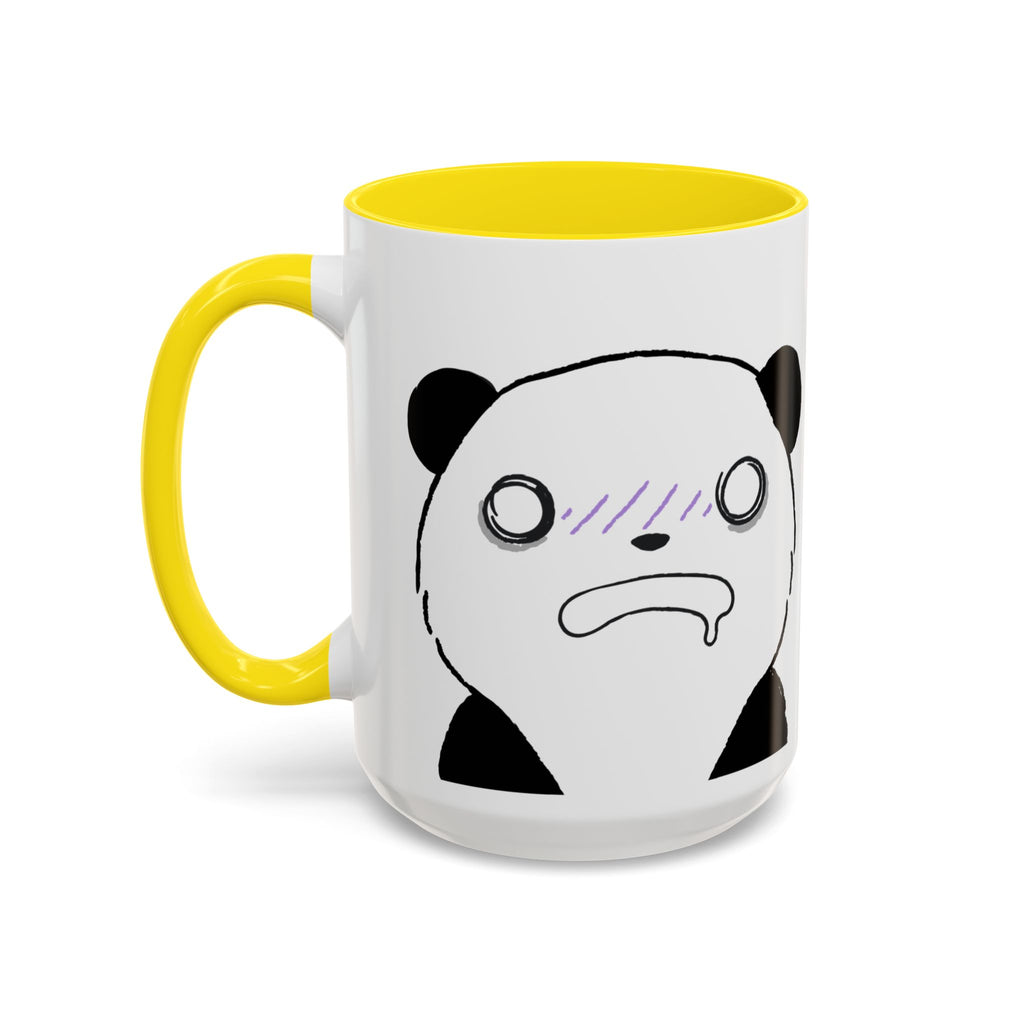 Just Give Me My Coffee!!! Accent Mug — Panda Coffee Lover Gift (11/15oz)