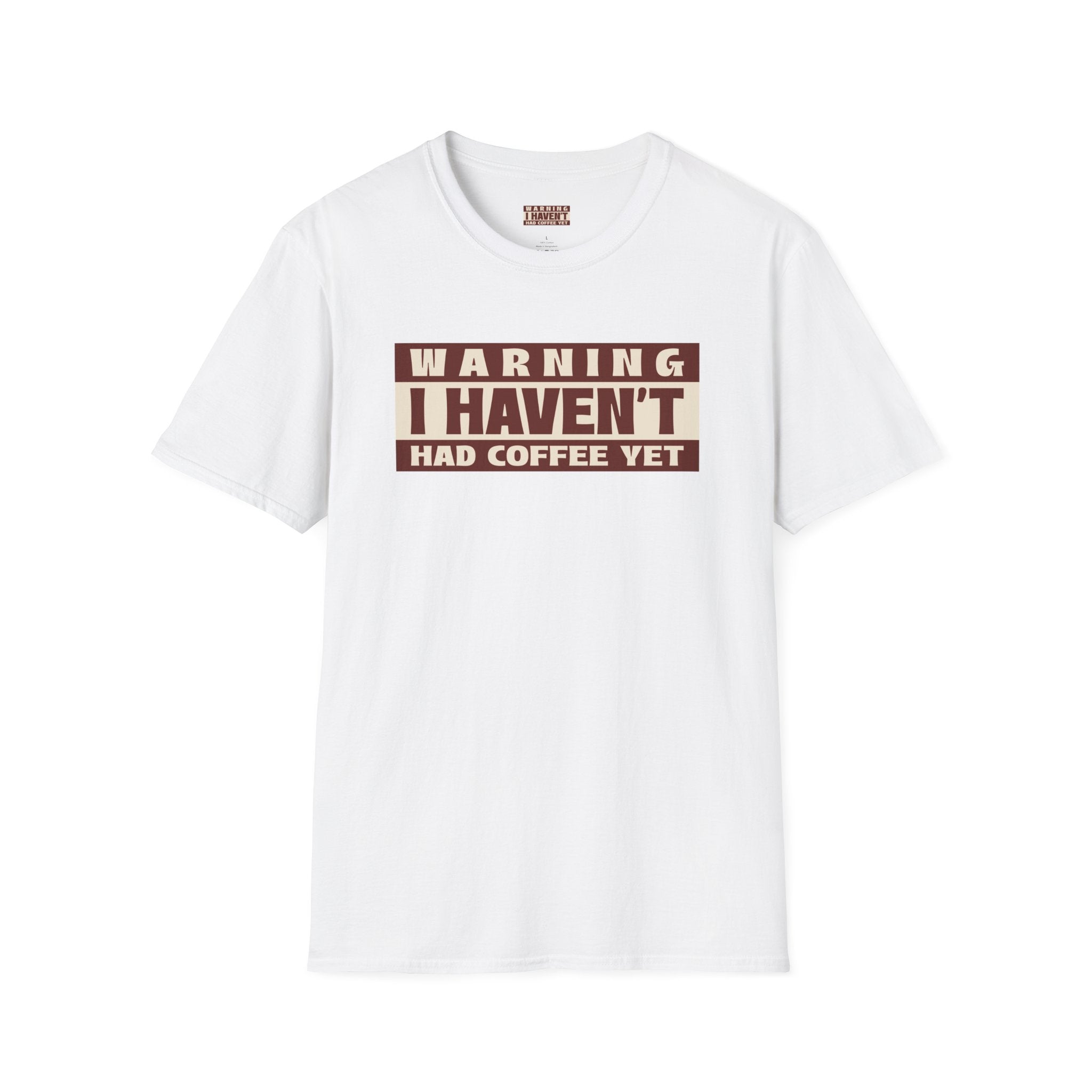 Funny Coffee Warning T-Shirt, Gift for Coffee Lovers, Casual Wear