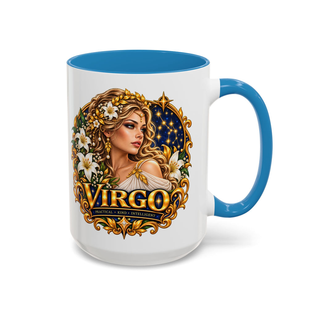 Virgo Zodiac Coffee Mug — Astrology Gift Mug (11/15oz)