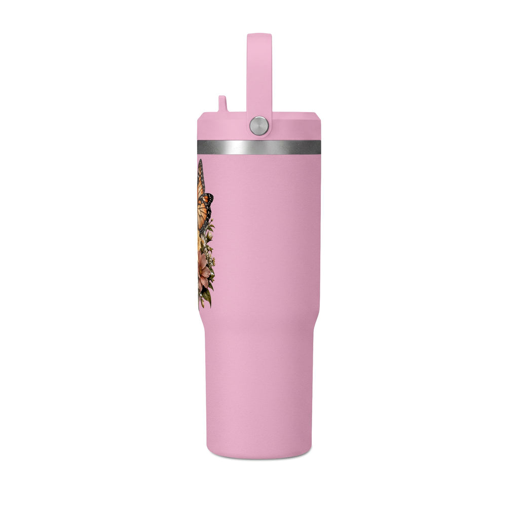 32oz Butterfly and Sunflower Floral Tumbler