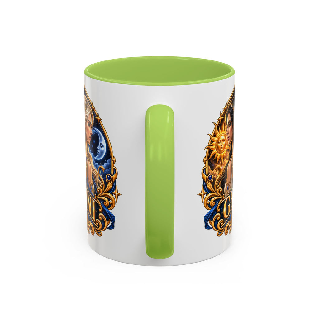 Gemini Zodiac Coffee Mug — Gemini Sign Astrology Accent Mug (11/15oz)