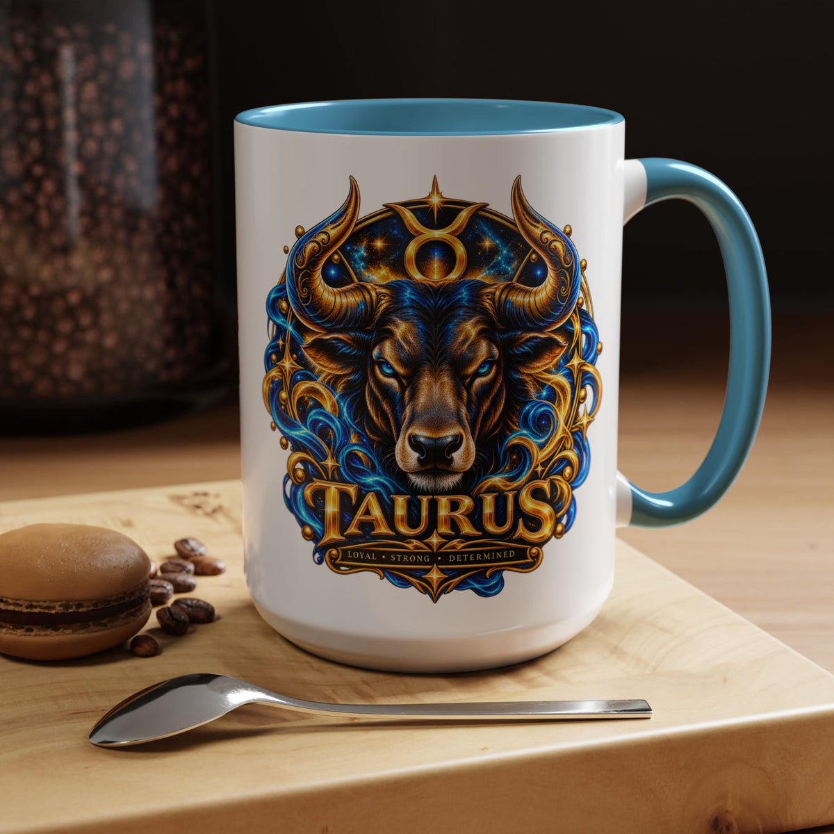 Taurus Coffee Mug — Zodiac Bull Accent Mug (11/15oz)