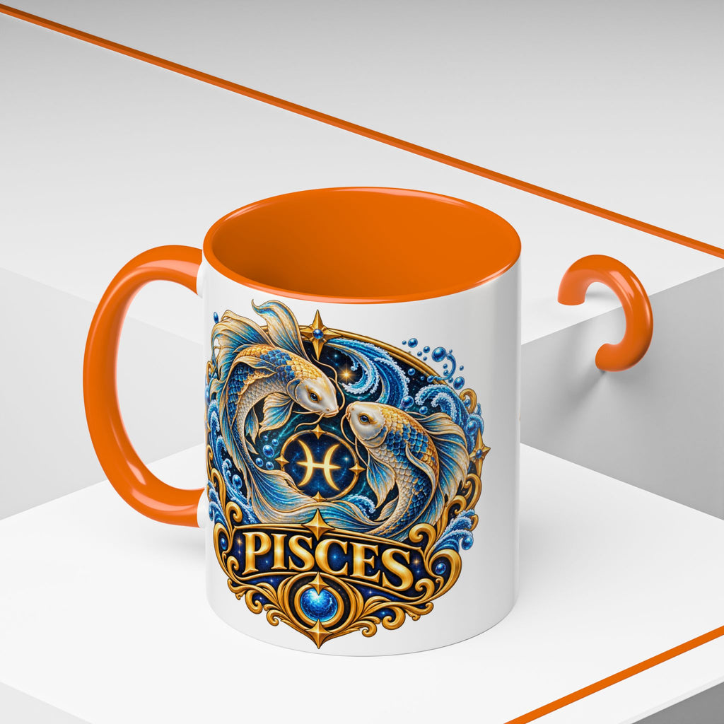 Pisces Zodiac Coffee Mug — Decorative Accent Astrology Mug (11/15oz)