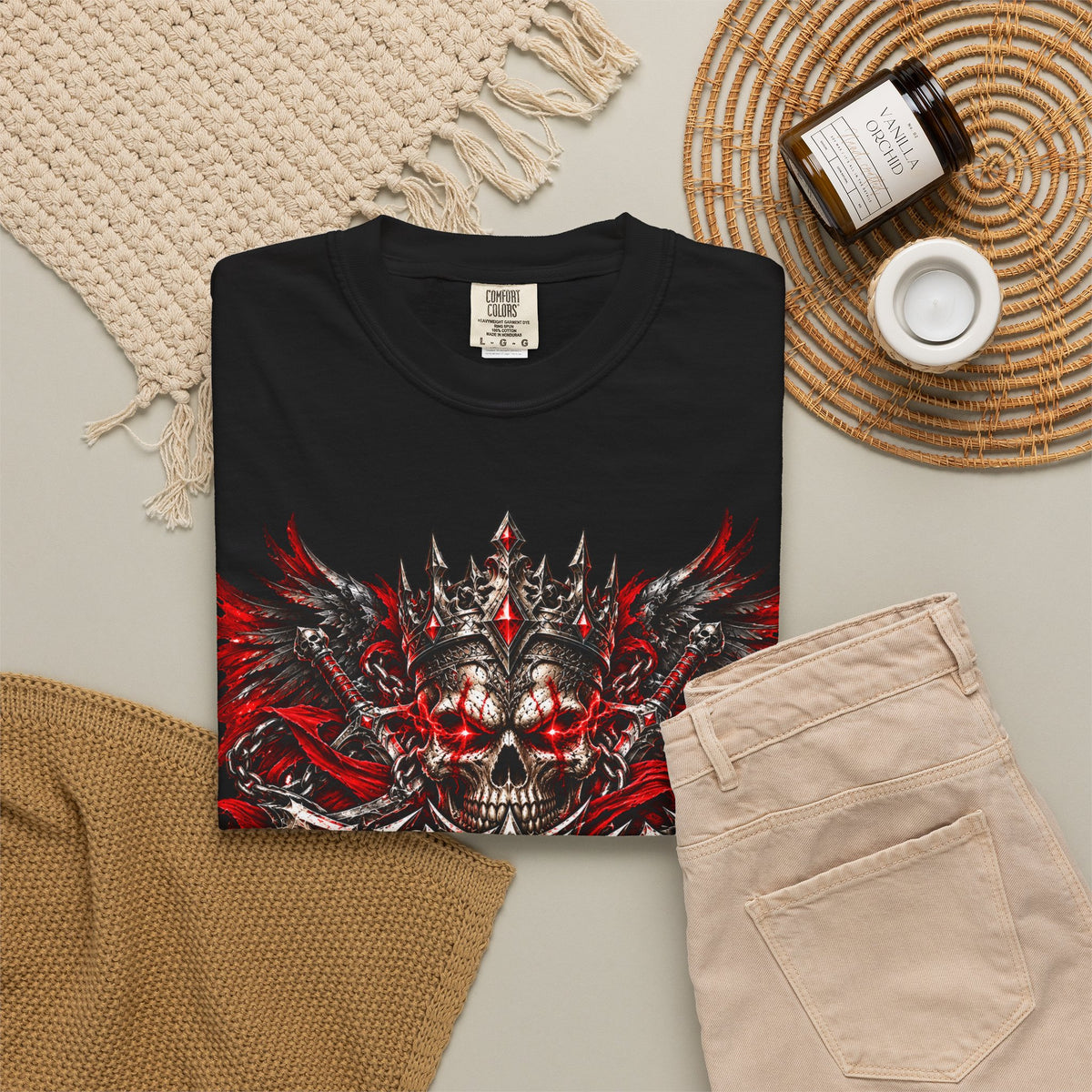 Rebellion Skull Graphic T-Shirt