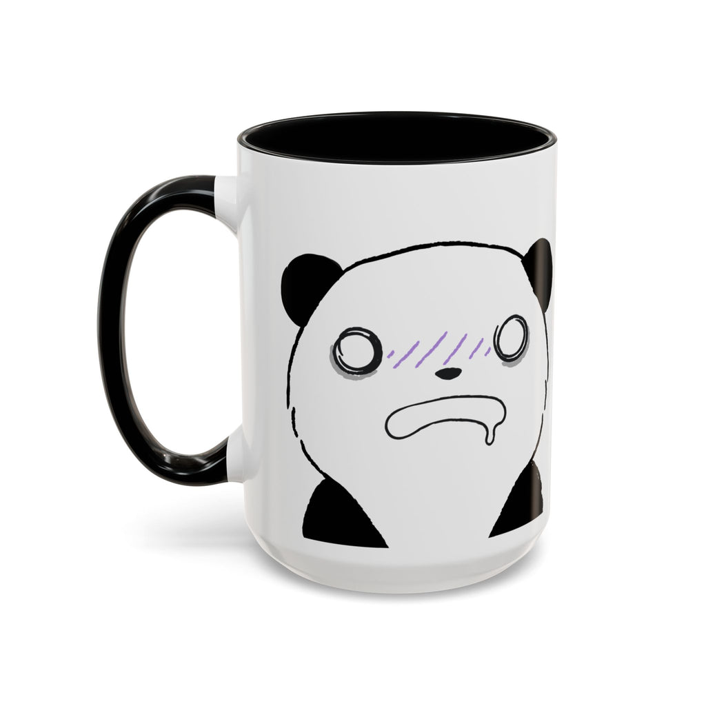 Just Give Me My Coffee!!! Accent Mug — Panda Coffee Lover Gift (11/15oz)