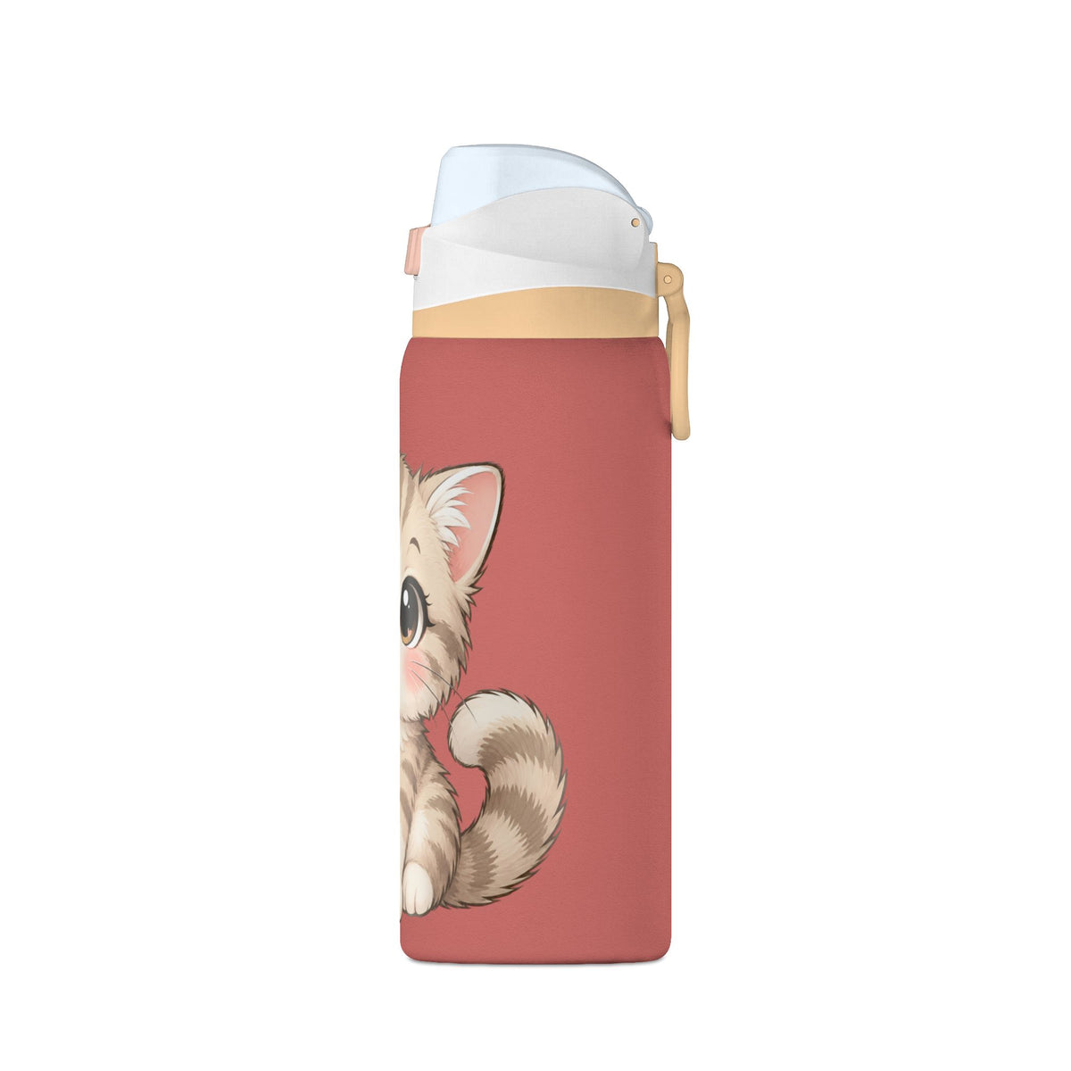 32oz Insulated Water Bottle – Cute Kitten Design