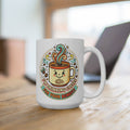 15oz Coffee Mug — Cute Kawaii Mug "I'm Drinking Coffee For Your Benefit"