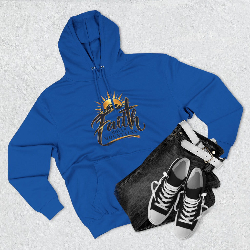Faith Moves Mountains Hoodie — Inspirational Christian Pullover