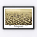 Vintage Map of Childress, Texas 1890