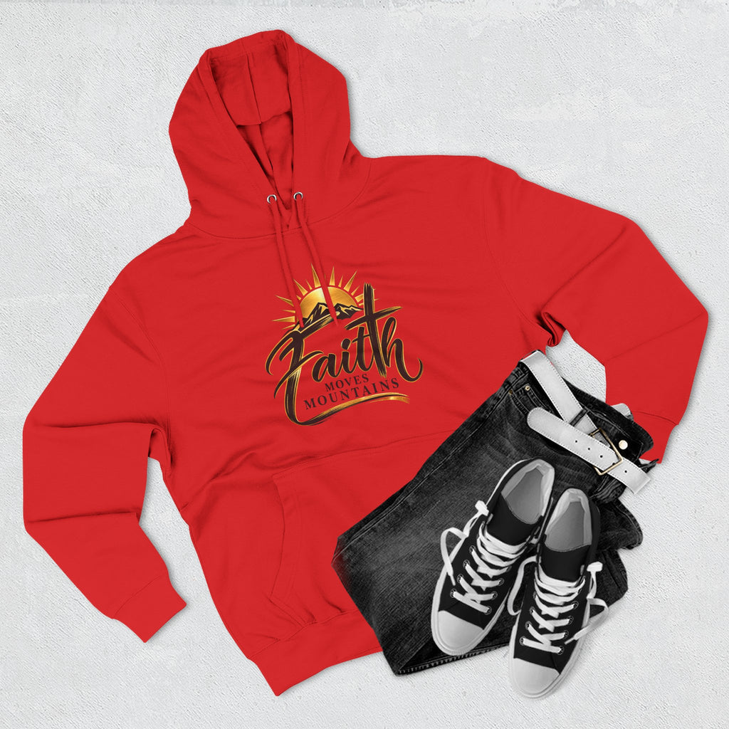 Faith Moves Mountains Hoodie — Inspirational Christian Pullover