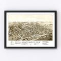 Vintage Map of Hone Grove, Texas 1885