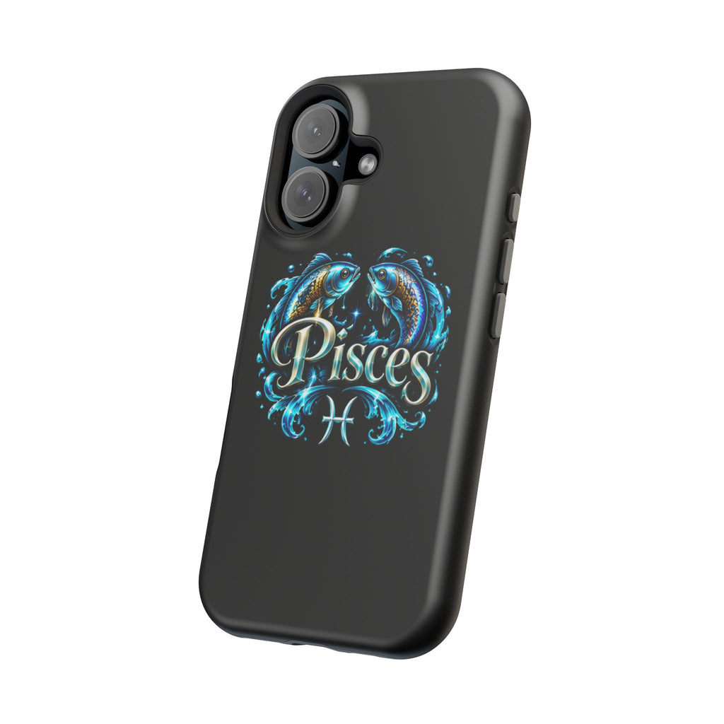 Pisces Magnetic Impact-Resistant Phone Case — Zodiac Fish Astrology Design