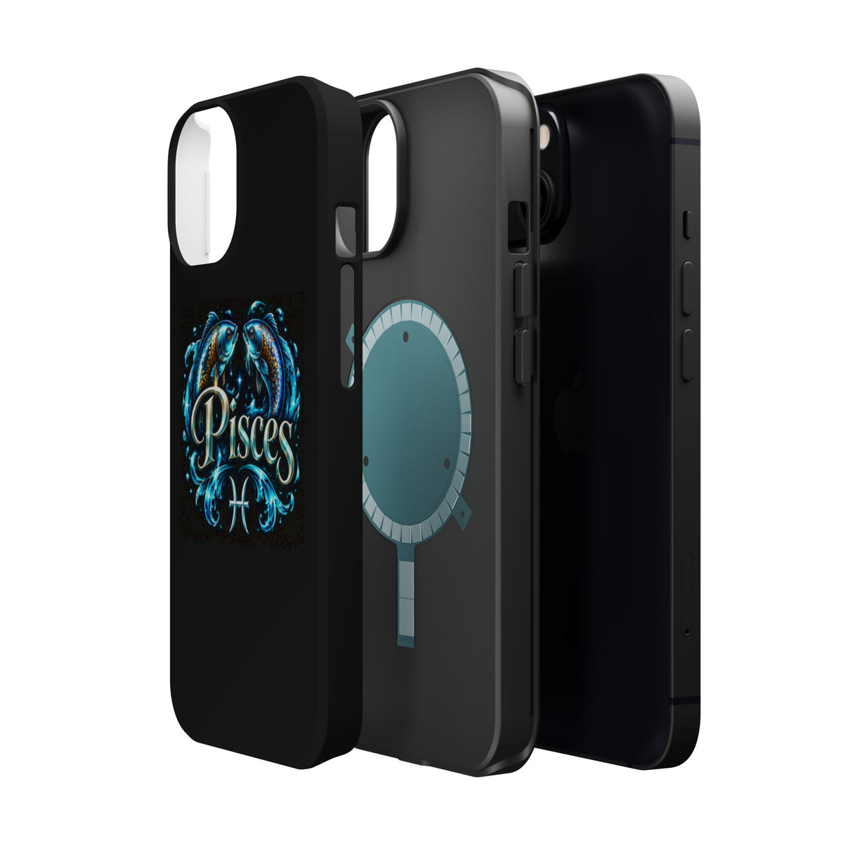 Pisces Magnetic Impact-Resistant Phone Case — Zodiac Fish Astrology Design