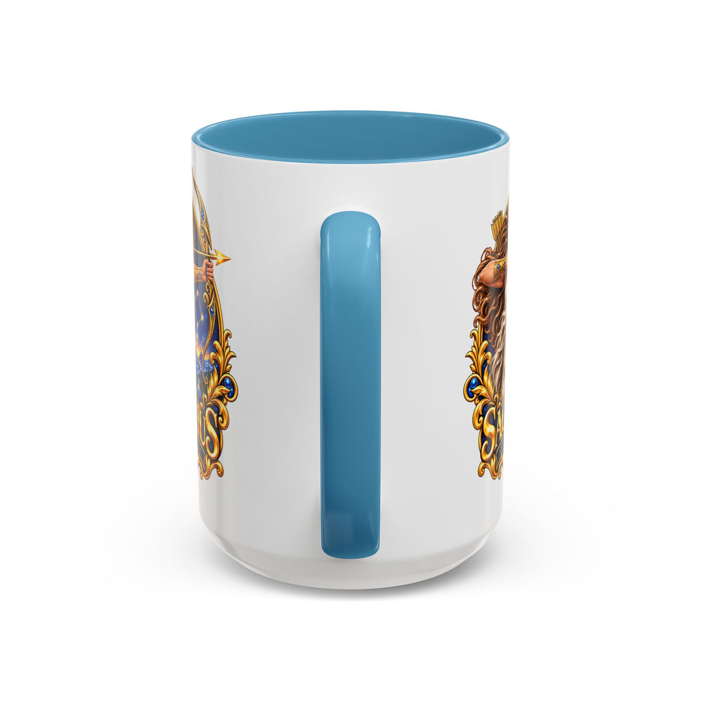 Sagittarius Accent Coffee Mug — Zodiac Archer Design (11/15oz)
