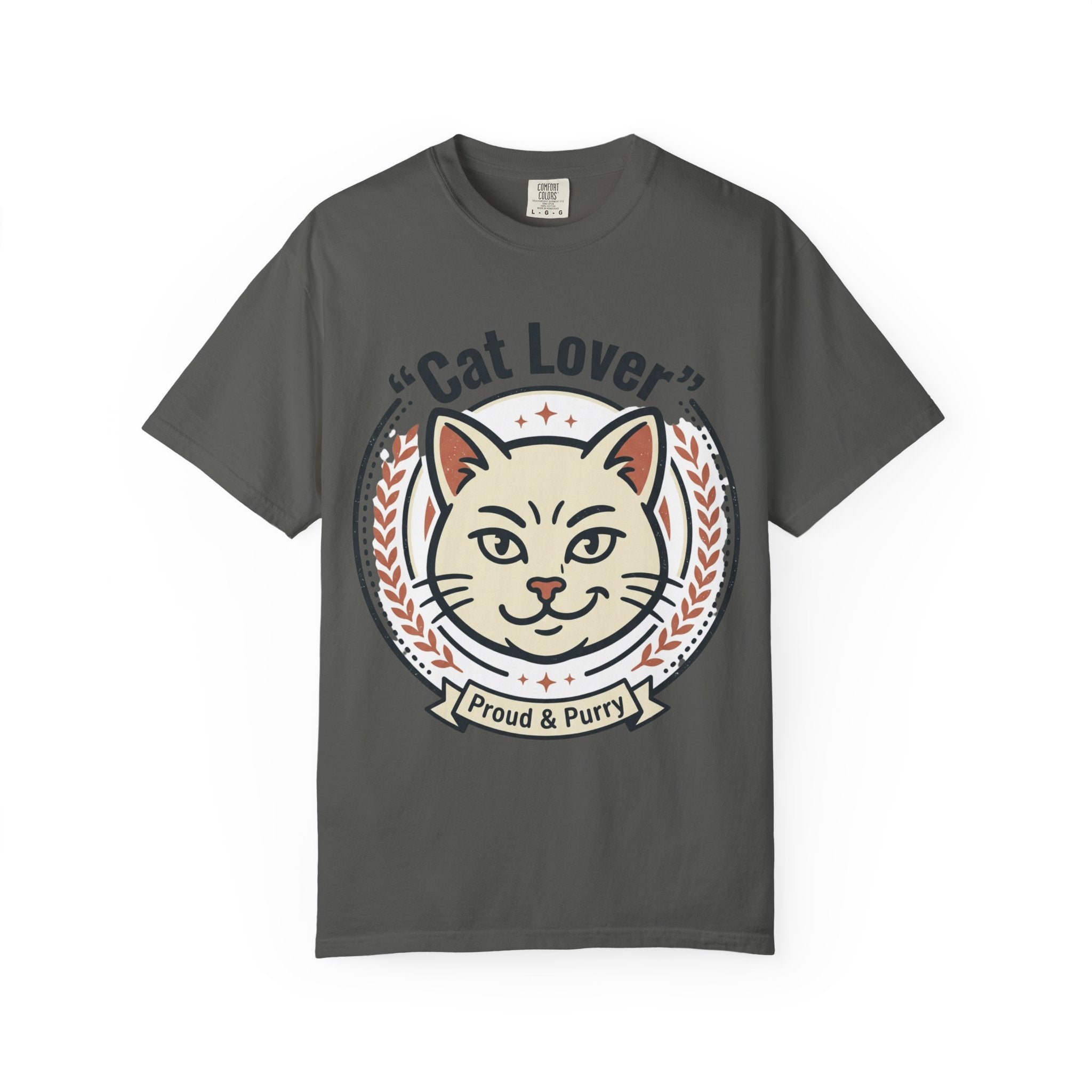 Cat Lover T-Shirt — "Proud & Purry" Retro Cat Graphic Tee