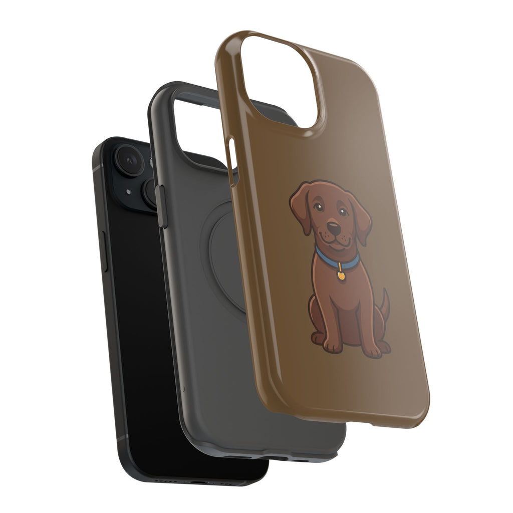 Chocolate Labrador Phone Case — Cute Dog Impact‑Resistant iPhone Cover