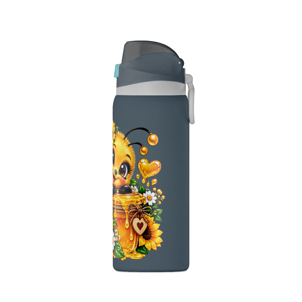 Bee and Sunflower Insulated Water Bottle