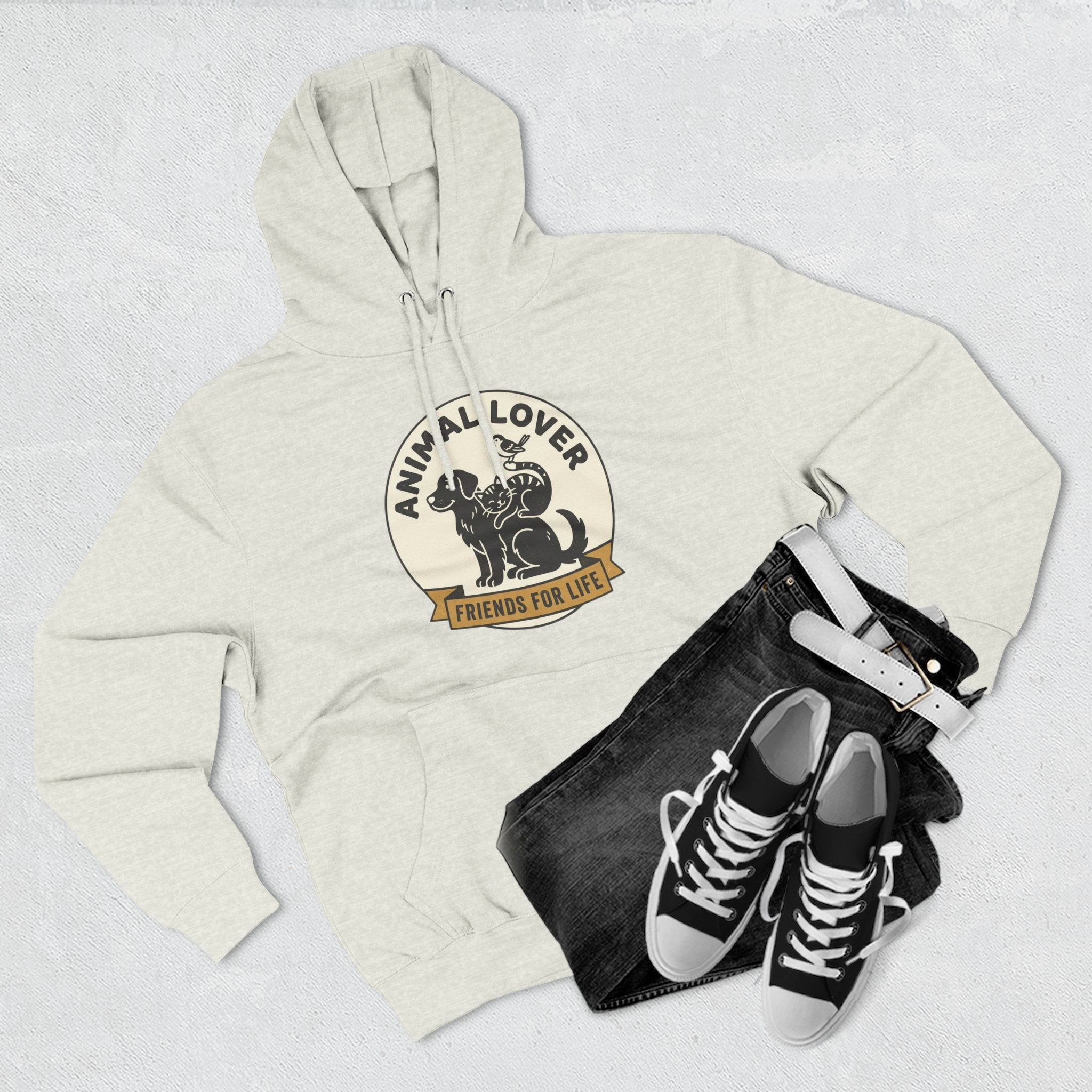 Animal Lover Hoodie – Friends For Life Graphic Pullover