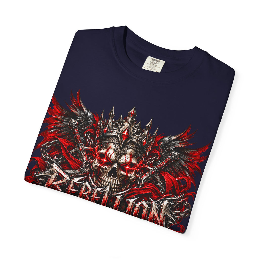 Rebellion Skull Graphic T-Shirt