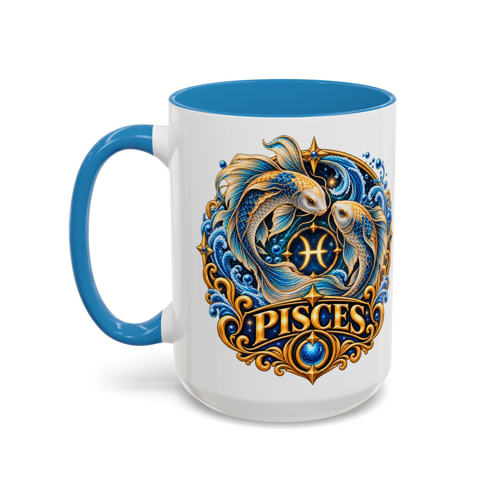 Pisces Zodiac Coffee Mug — Decorative Accent Astrology Mug (11/15oz)