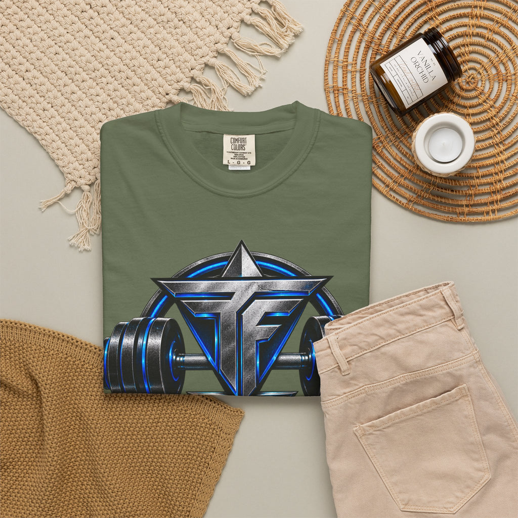 Fitness Lifestyle T-Shirt — Barbell Logo Gym Tee