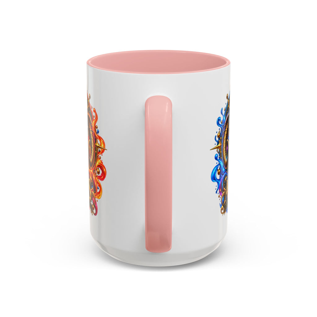 Aries Zodiac Coffee Mug — Colorful Ram Astrology Accent Mug (11/15oz)