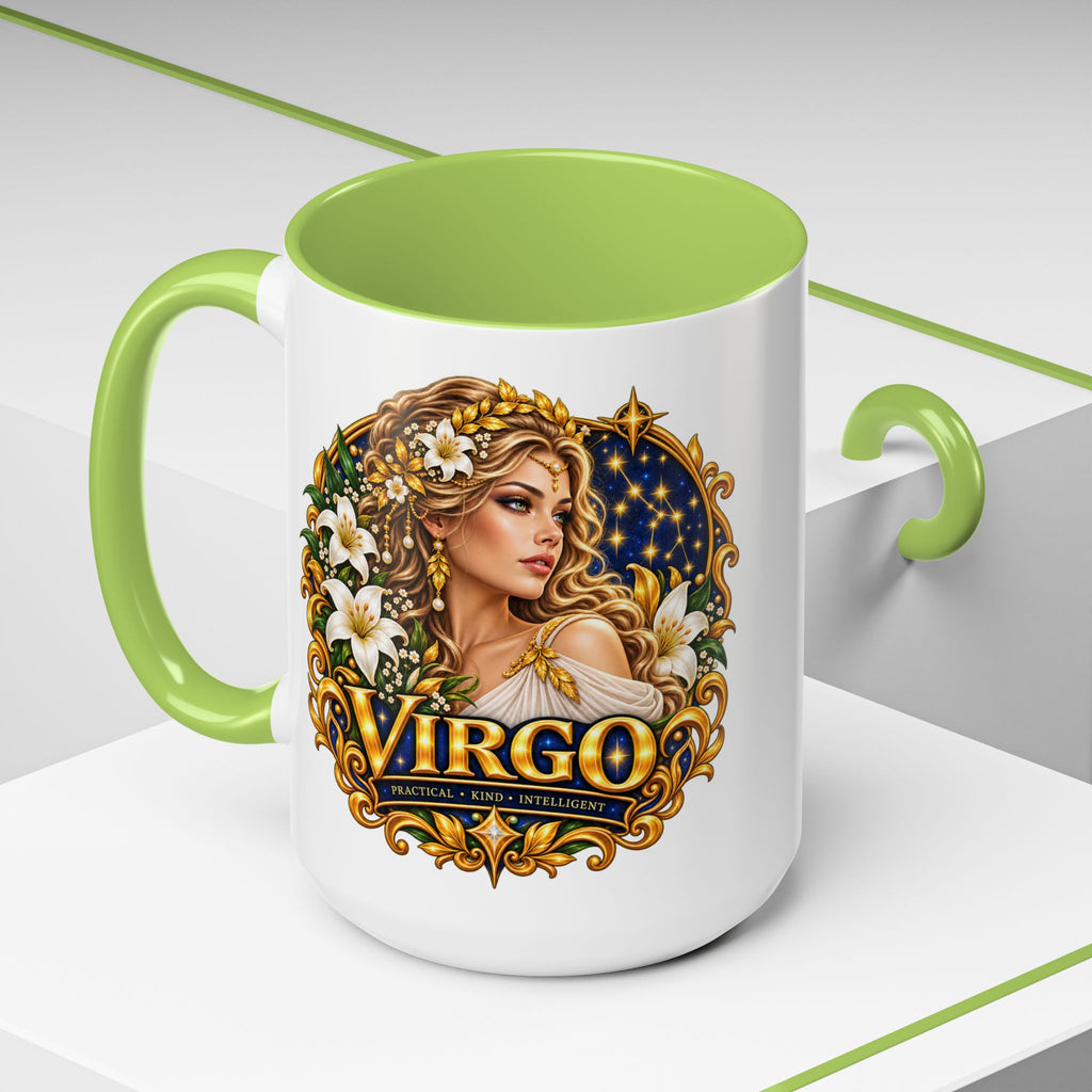 Virgo Zodiac Coffee Mug — Astrology Gift Mug (11/15oz)