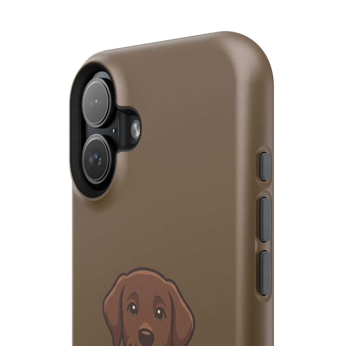 Chocolate Labrador Phone Case — Cute Dog Impact‑Resistant iPhone Cover