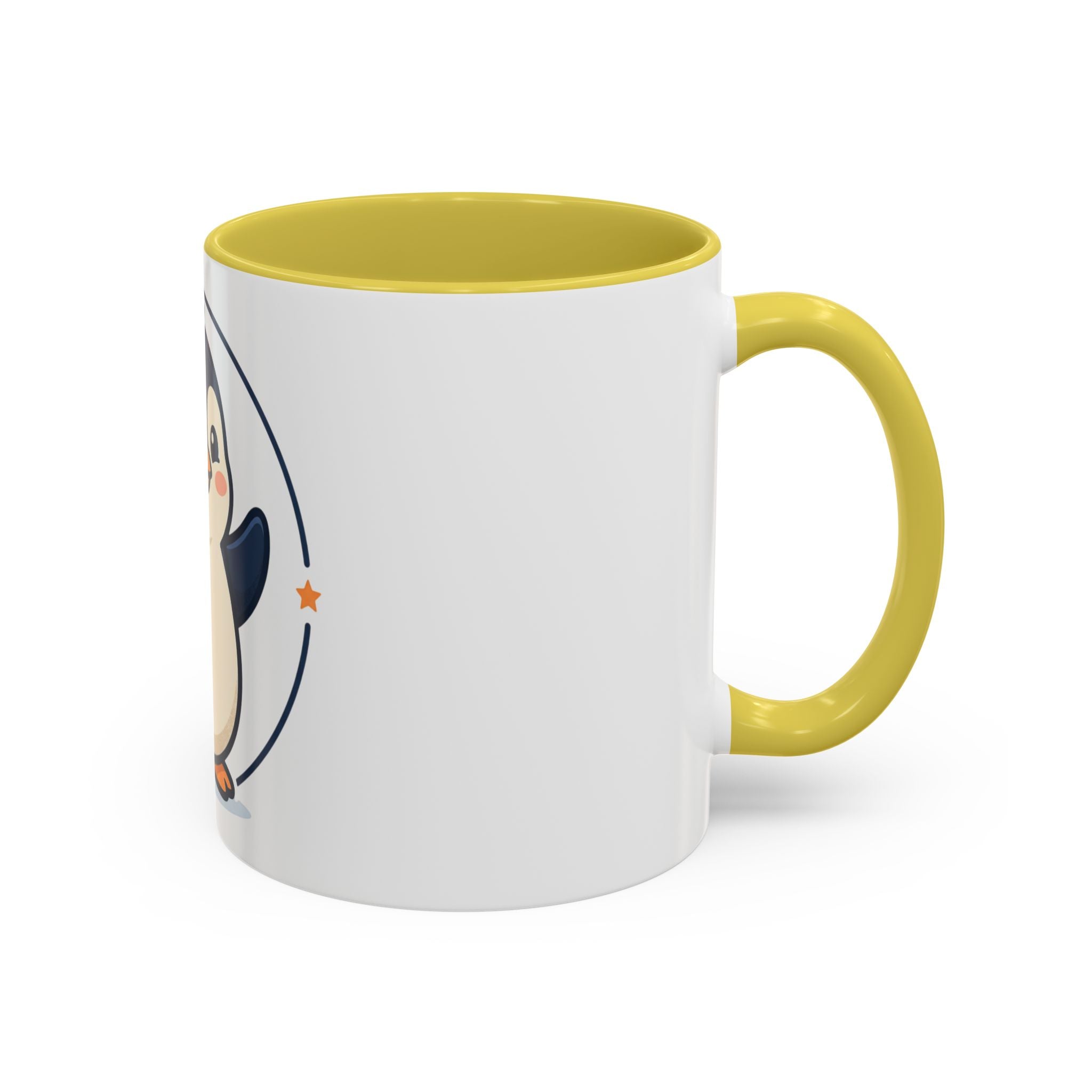 Cute Waving Penguin Mug | 11oz or 15oz Colorful Ceramic