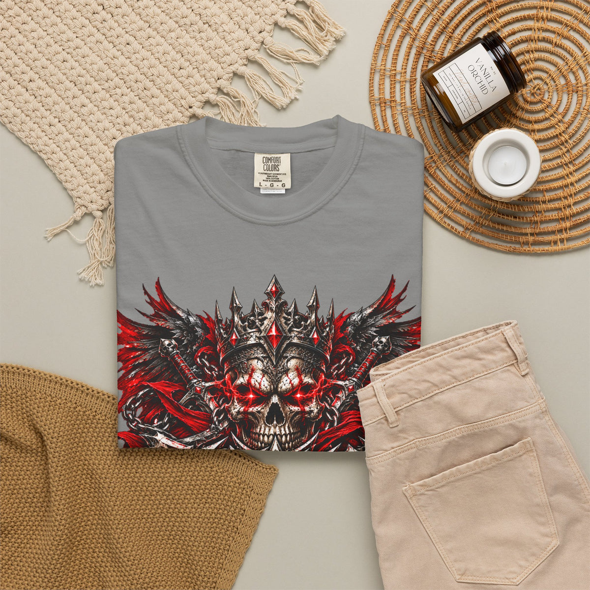 Rebellion Skull Graphic T-Shirt