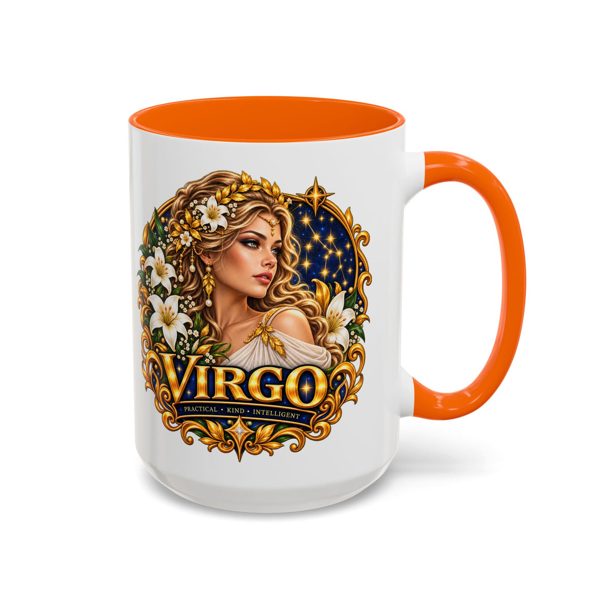 Virgo Zodiac Coffee Mug — Astrology Gift Mug (11/15oz)