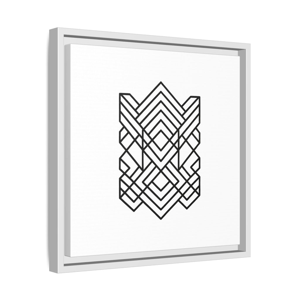 Framed Geometric Art Canvas