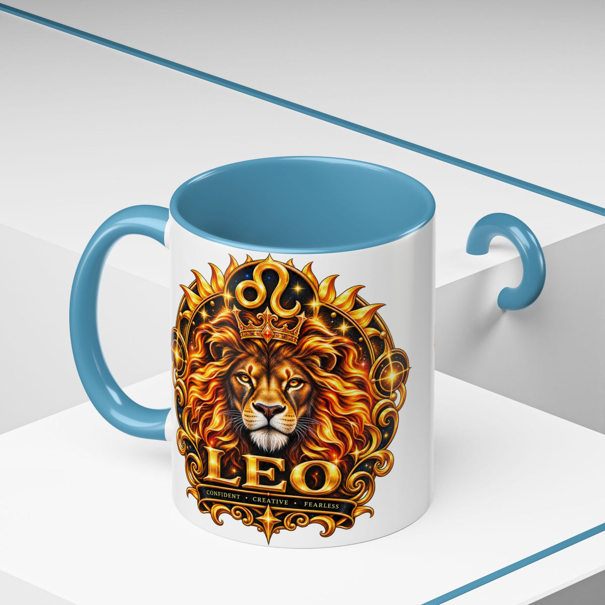 Leo Zodiac Lion Coffee Mug — Astrological Birthday Gift (11/15oz)