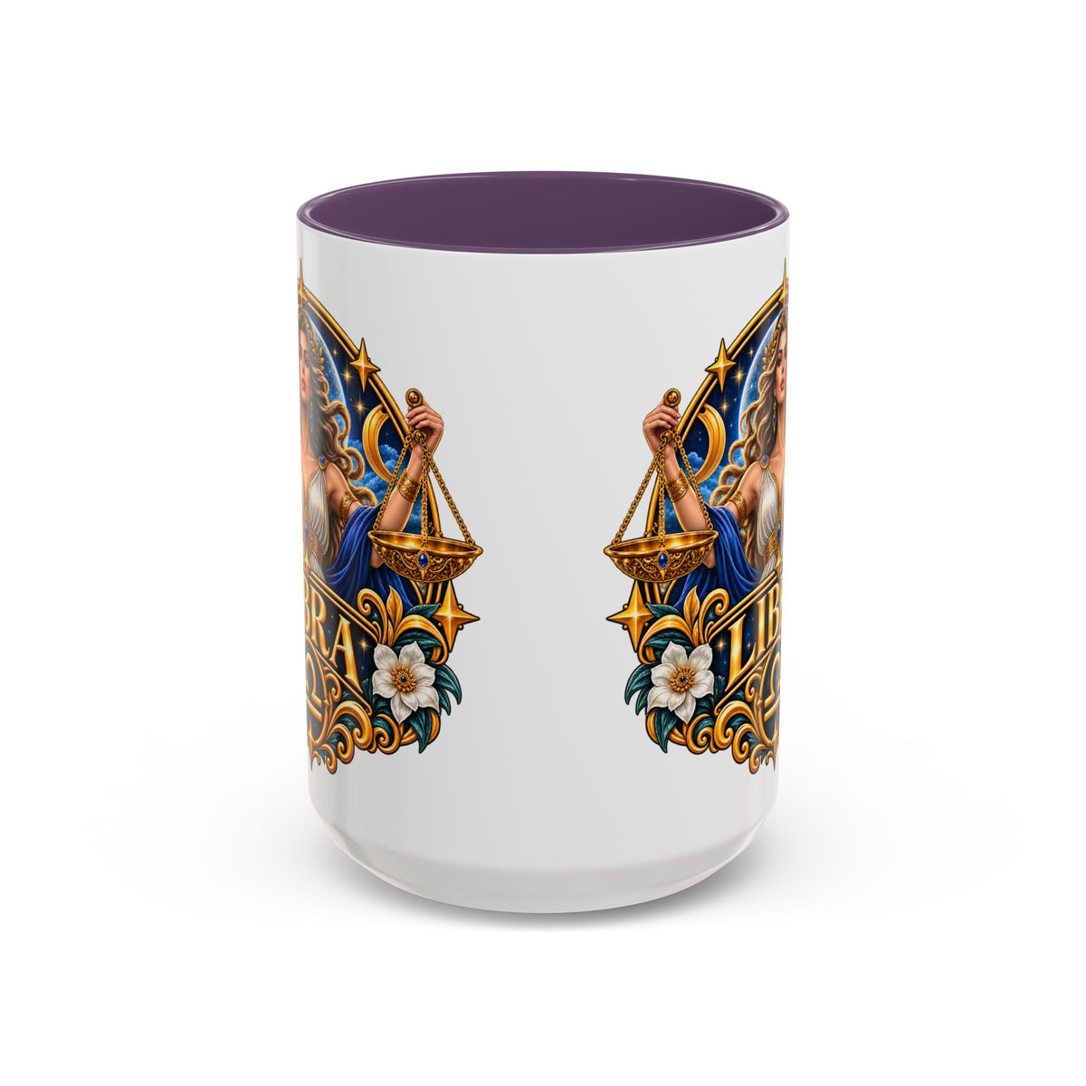 Libra Zodiac Coffee Mug – Elegant Horoscope Astrology Gift (11/15oz)