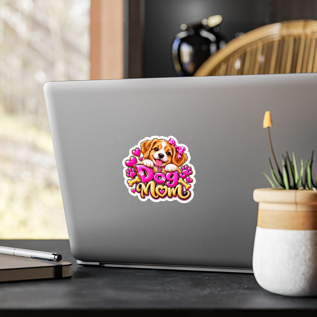 Cute Dog Mom Vinyl Decal