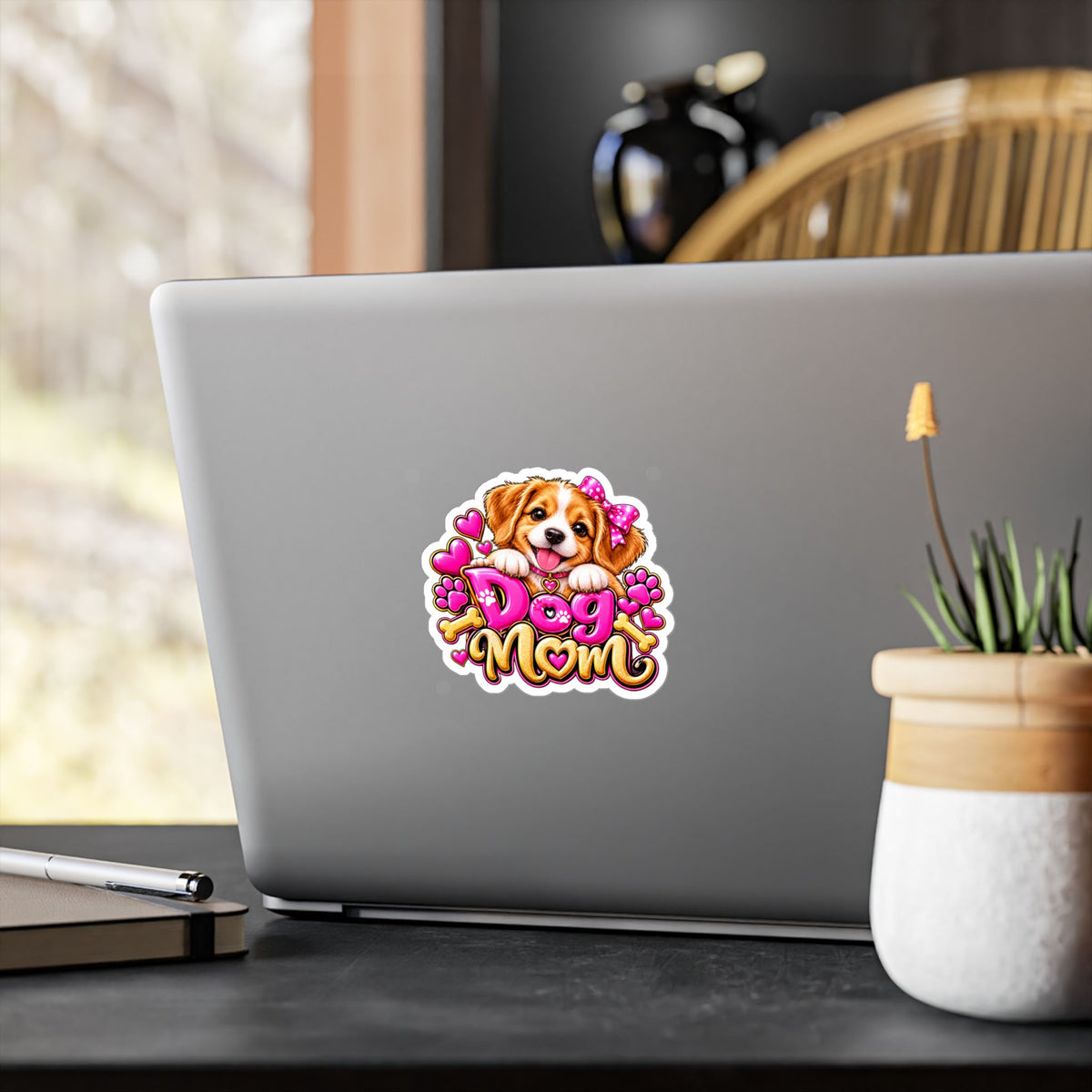 Cute Dog Mom Vinyl Decal
