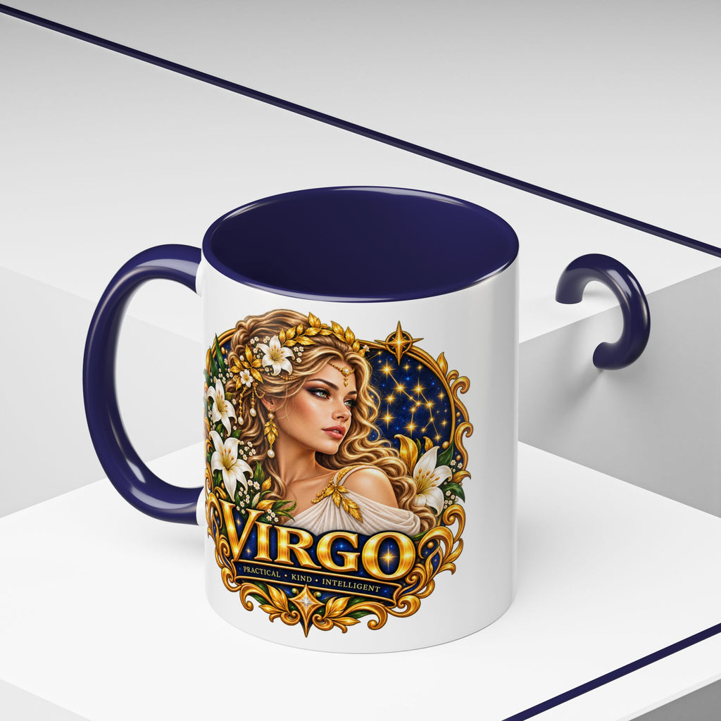 Virgo Zodiac Coffee Mug — Astrology Gift Mug (11/15oz)