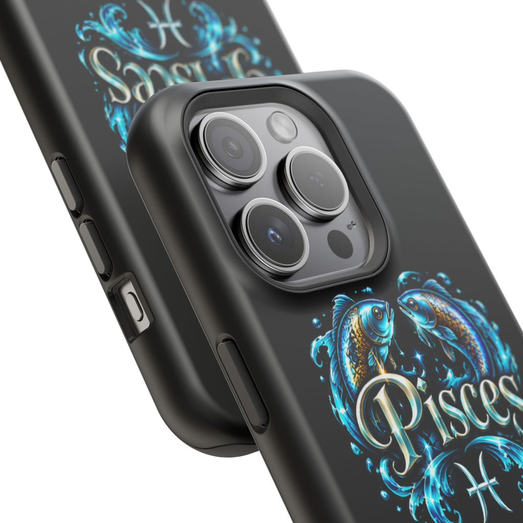 Pisces Magnetic Impact-Resistant Phone Case — Zodiac Fish Astrology Design